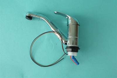 A chrome Dethleffs motorhome original sink tap.