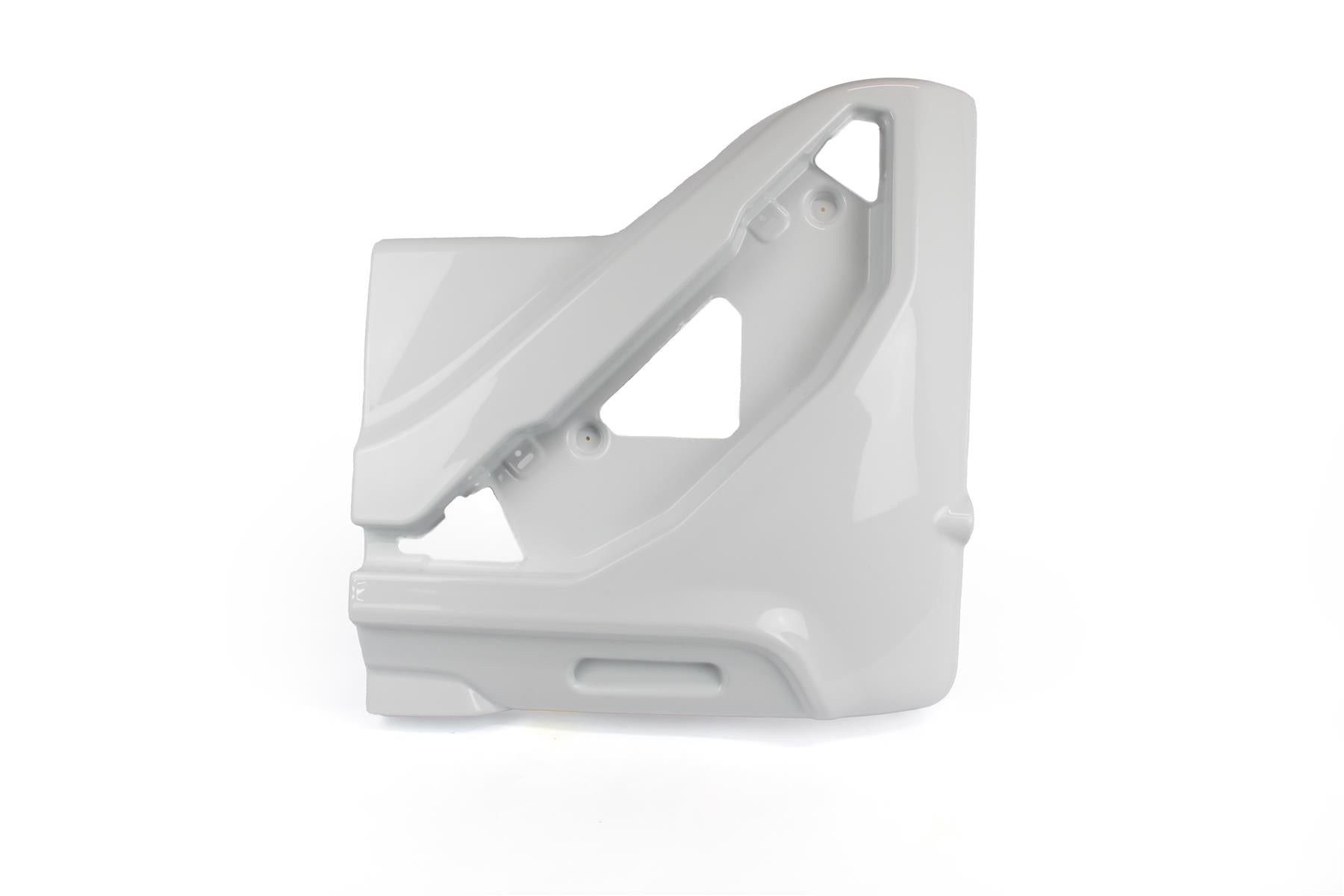 A white Dethleffs motorhome offside lamp holder.