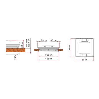 Fiamma Rooflight Vent 50 Crystal 01668-02D