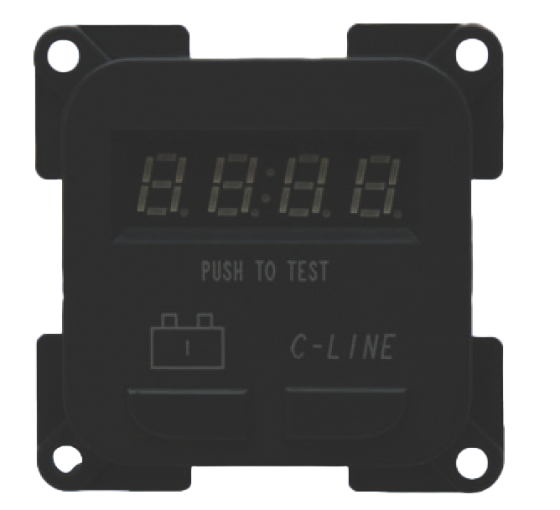 C-Line LED Battery Monitor Panel Grey PO244