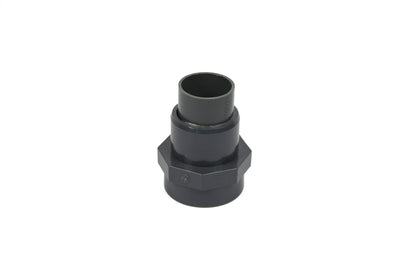 A black Dethleffs motorhome wastewater hose.