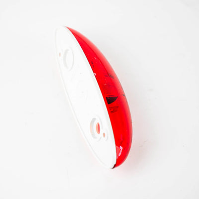 A red Elddis end outline side marker light.