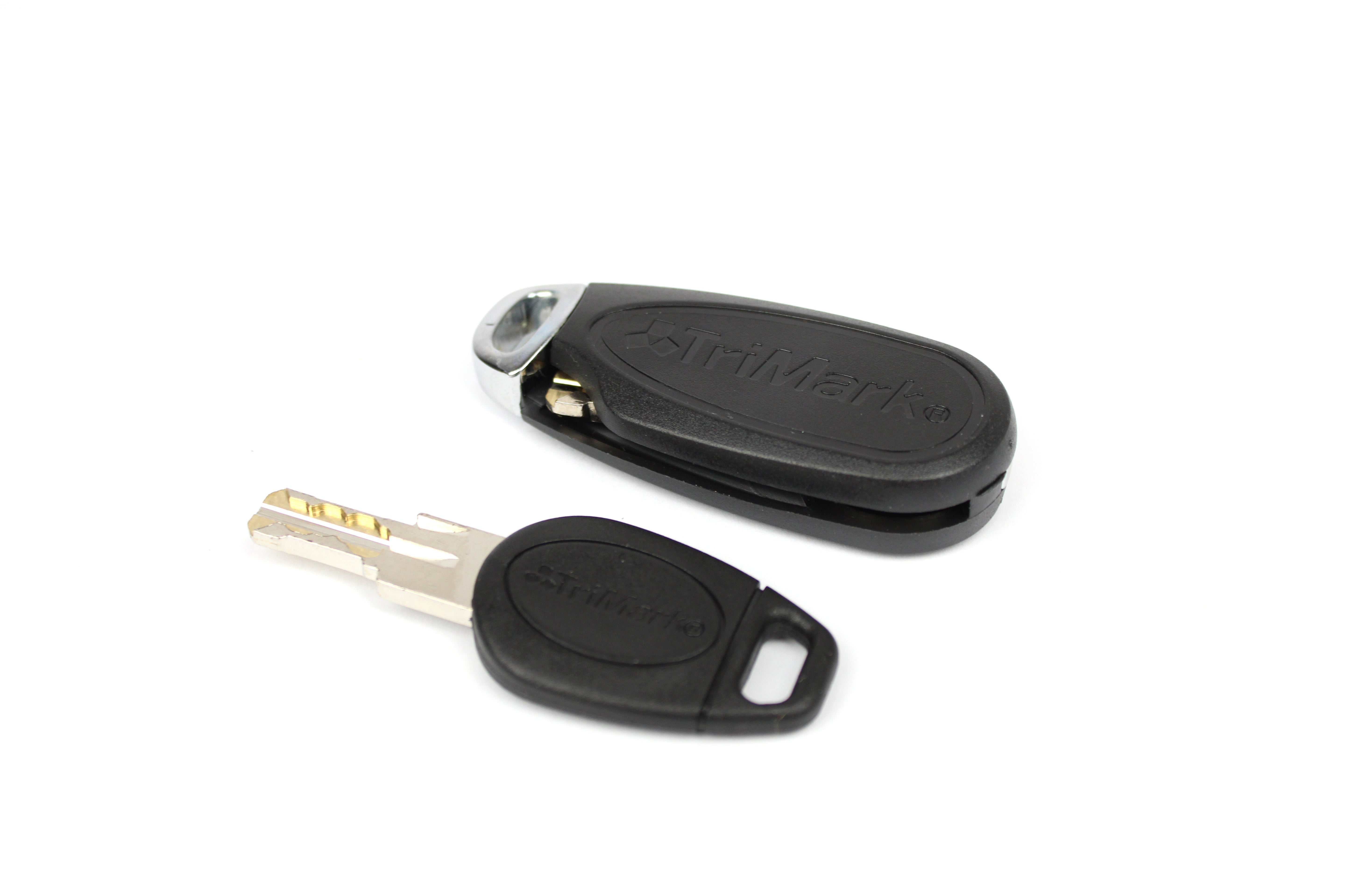 Keys on white background