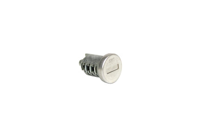Part of a key barrel set on white background