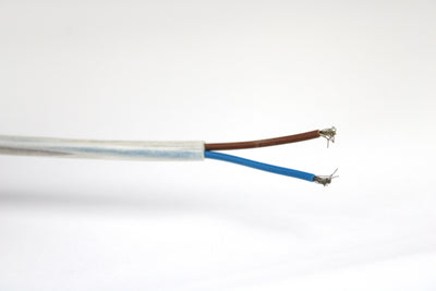 A white, red, and blue Dethleffs motorhome Comet Lux Plus submersible water pump.
