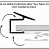 Vision Plus quick release quad arm TV bracket