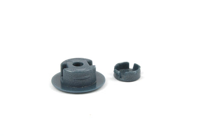 A grey Roller Team motorhome decorative screw cap cover.