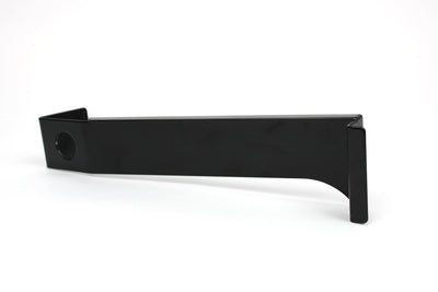 Black metal Elddis motorhome water tap bracket.