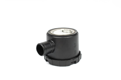 Black drain on white background