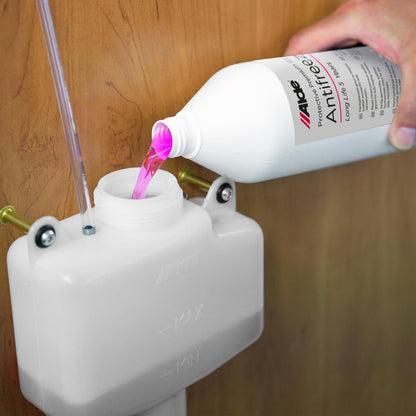 Antifreeze being poured into a container