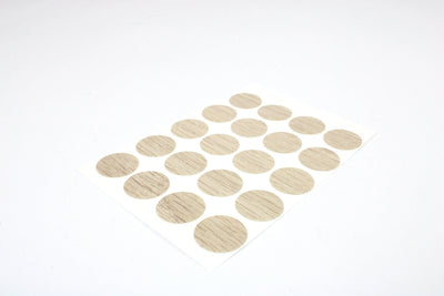 A pack of brown Salinas oak wood Auto-Trail motorhome 18mm paper dots.