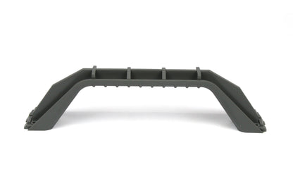 A grey Dethleffs motorhome bow type handle.