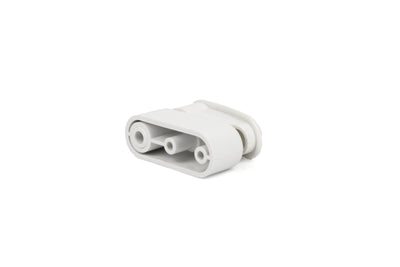 A white Elddis motorhome shower screen door retainer.