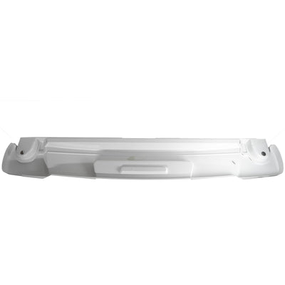 A white Roller Team Autoroller motorhome rear bumper.