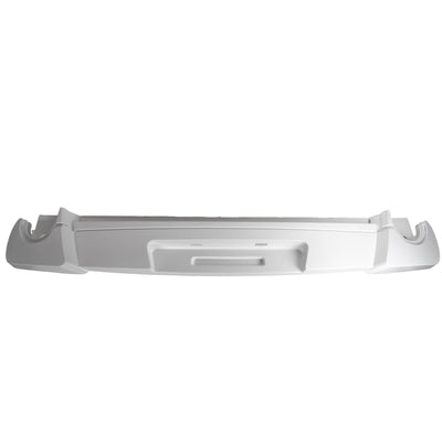 A white Roller Team Autoroller motorhome rear bumper.