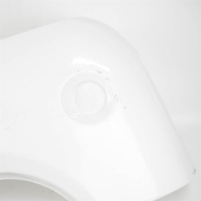 A white Auto-Trail Frontier motorhome nearside bumper.