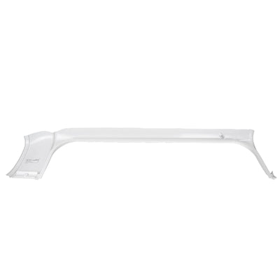 A white offside Roller Team motorhome garage skirt.