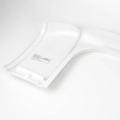 A white offside Roller Team motorhome garage skirt.