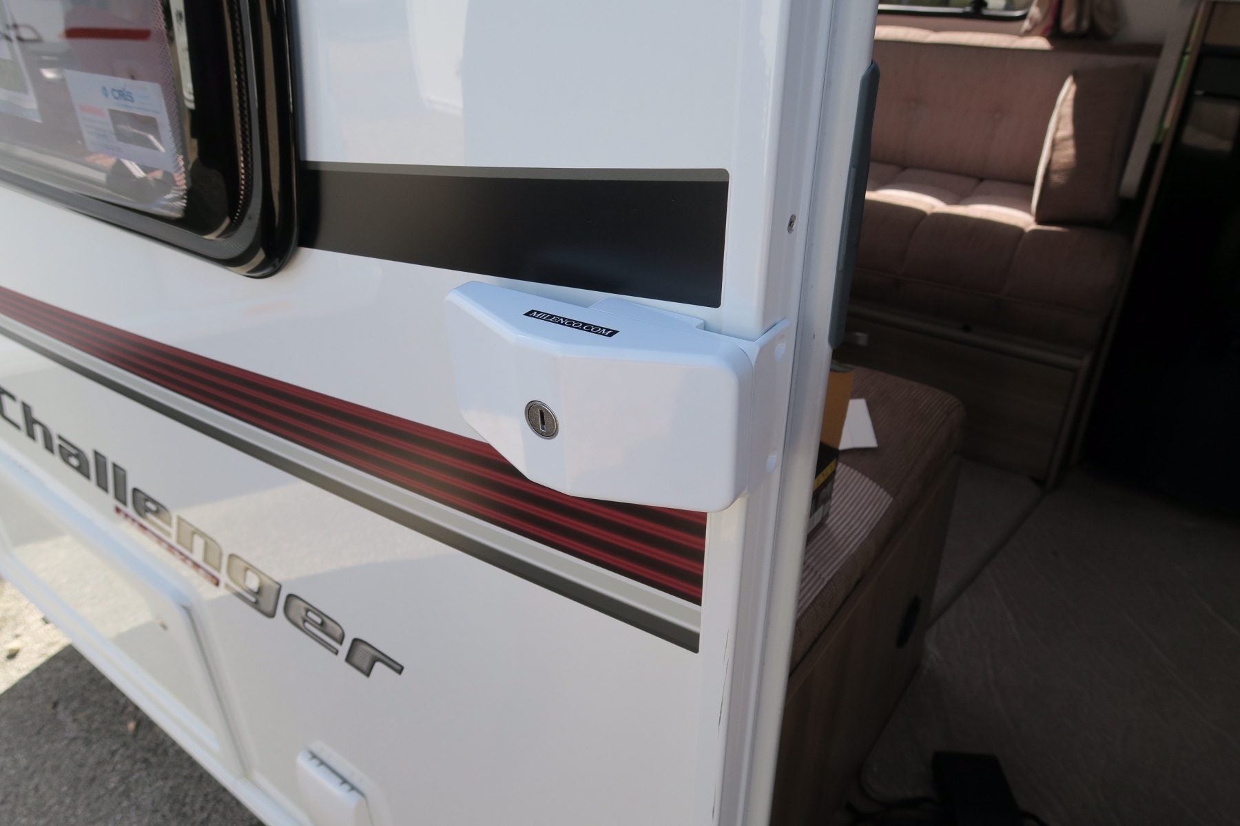 Milenco Door Frame Lock - Triple Pack (Keyed Alike) with 3 keys