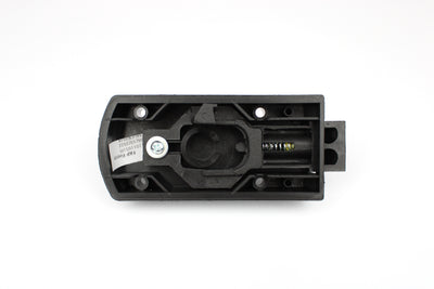Part of door lock on white background