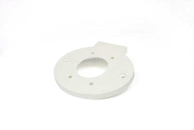 Part of door lock on white background