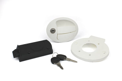 Door lock set on a white background