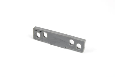 Silver mini catch plate on a white background