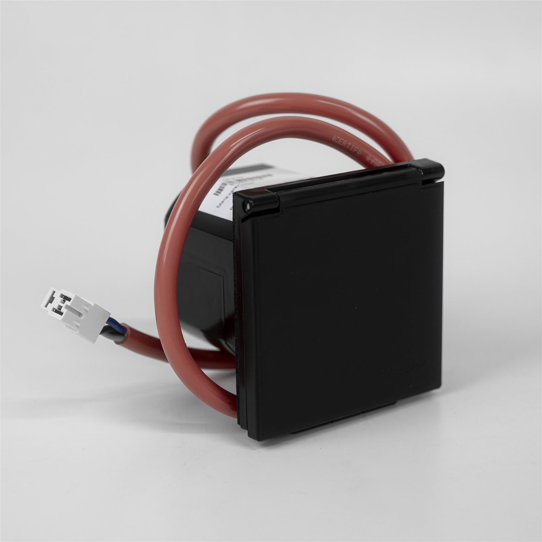 Prewired Black Mains Flush Inlet