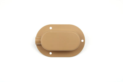 Beige cable entry cover on white background
