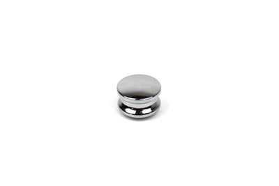 A chrome Auto-Trail motorhome push button knob.