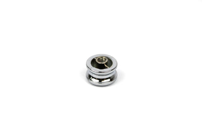 A chrome Auto-Trail motorhome push button knob.