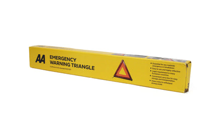 Packaging for a red reflective AA warning triangle