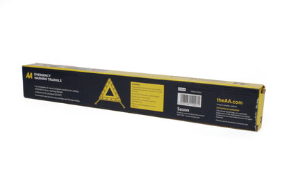 Packaging for a red reflective AA warning triangle