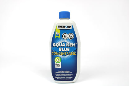 Thetford Aqua Kem Blue Concentrated bottle on a white background