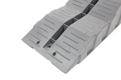 A grey level on a white background