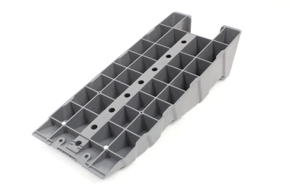 A grey level on a white background