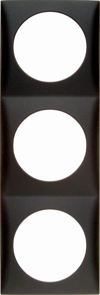 Berker Anthracite Flow Frame 3 Gang