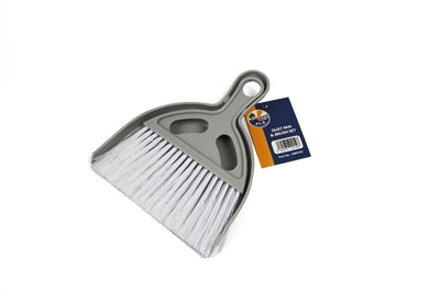 Dustpan and Brush Set - Grey