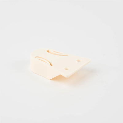A white Roller Team motorhome wardrobe bar support.