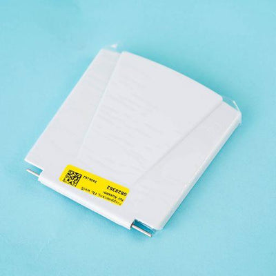 A white Dethleffs motorhome external gas BBQ point cover.