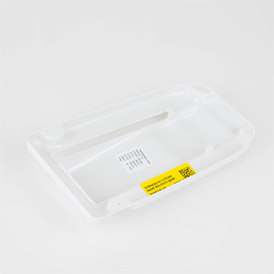 A white Dethleffs/Sunlight snap fastener.