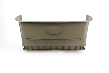 A beige Roller Team motorhome internal access step.