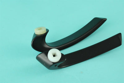 A black Sunlight motorhome door handle.