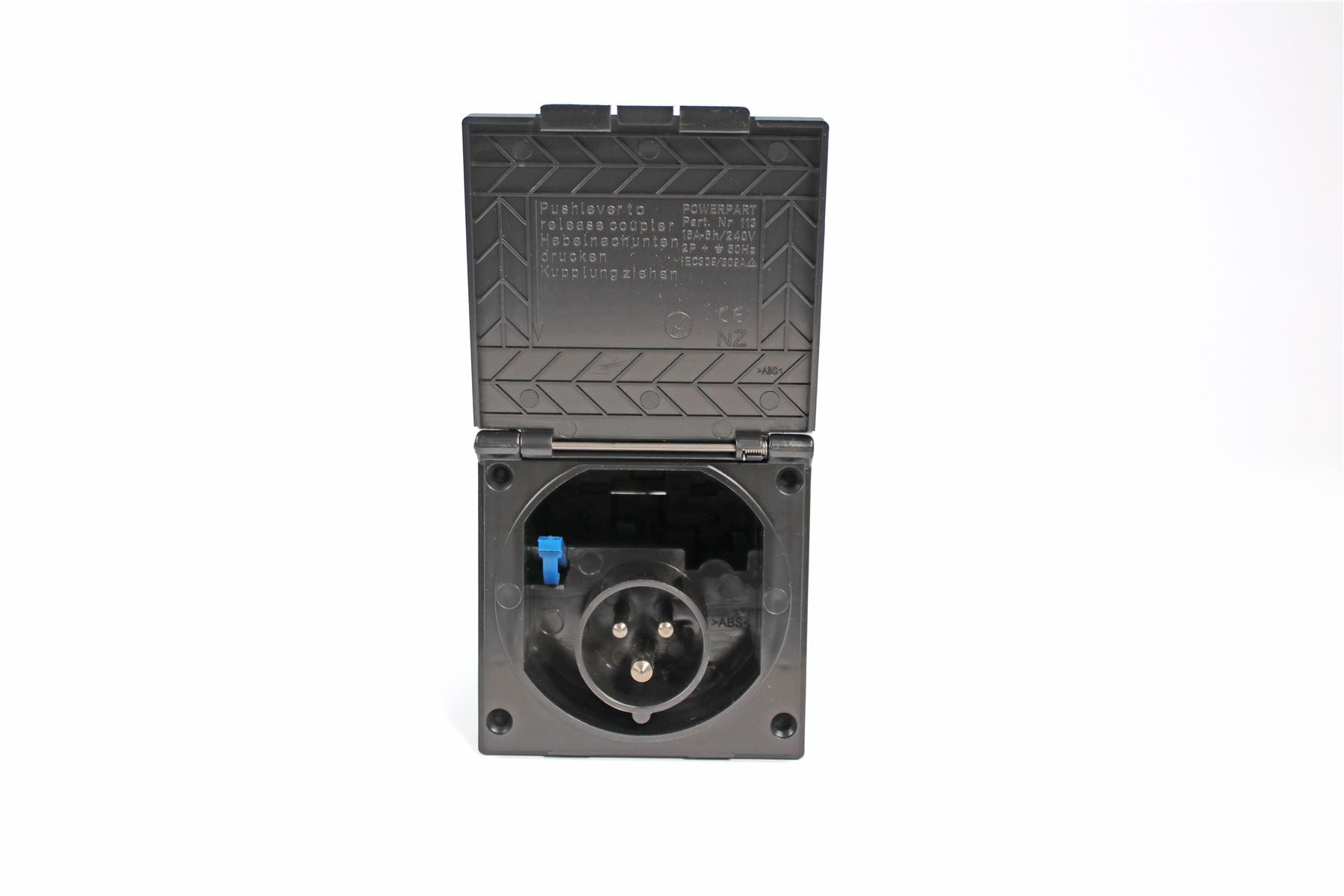 Flush Fitting Mains Inlet - Black
