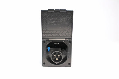 Flush Fitting Mains Inlet - Black