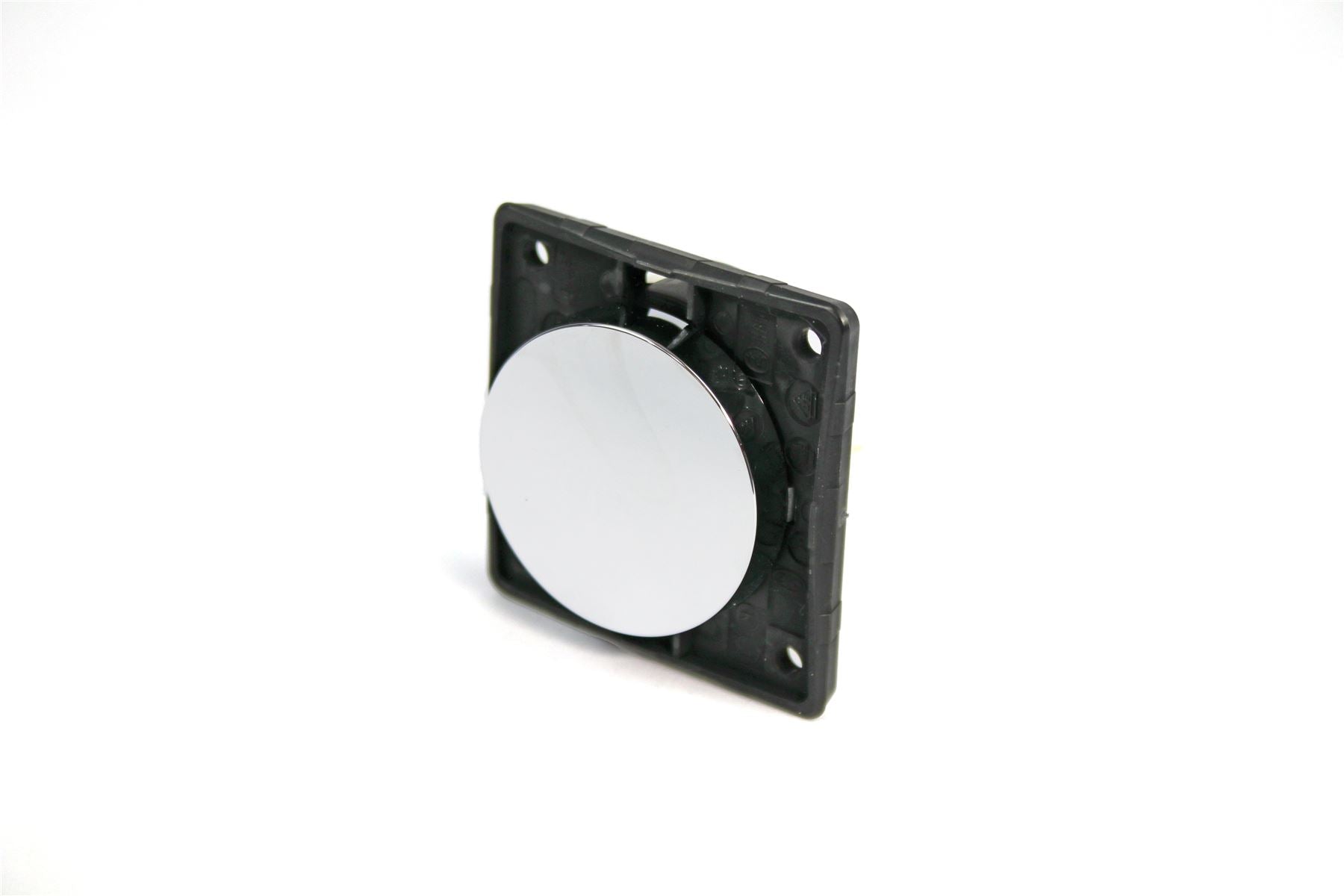 Berker Single Rocker Switch - Chrome