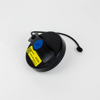 A black Dethleffs motorhome tank cap.