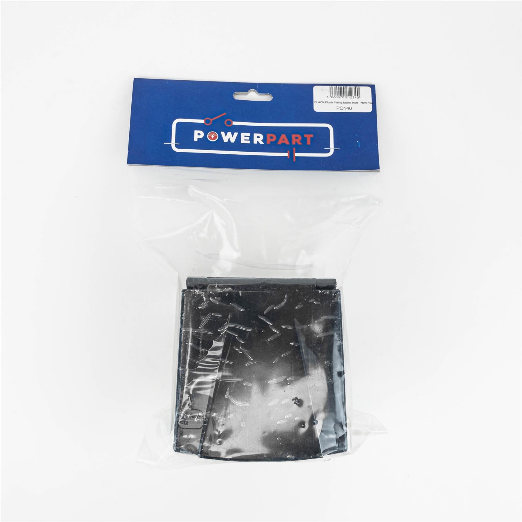 Mains Inlet, Flush Fitting - Black