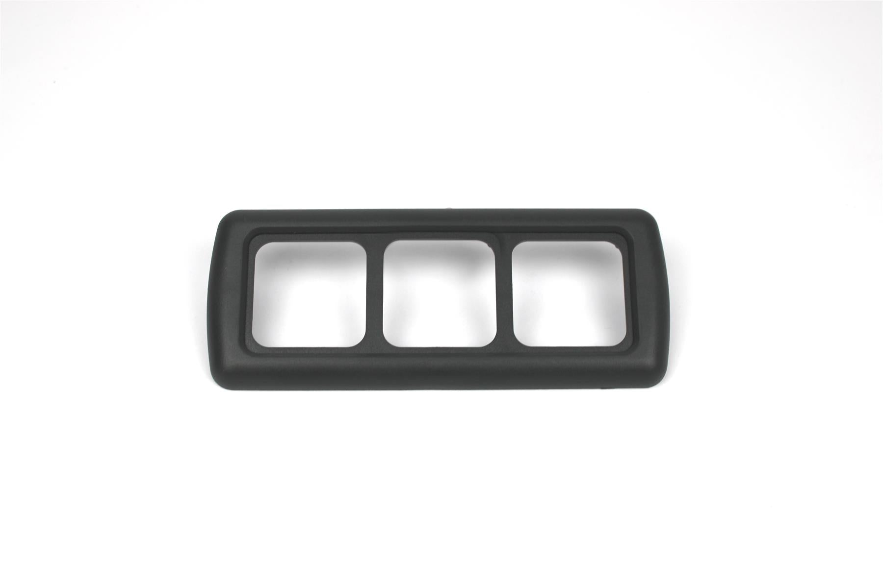 Black 3 way electrical surround on white background