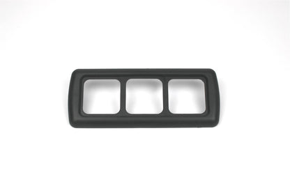 Black 3 way electrical surround on white background